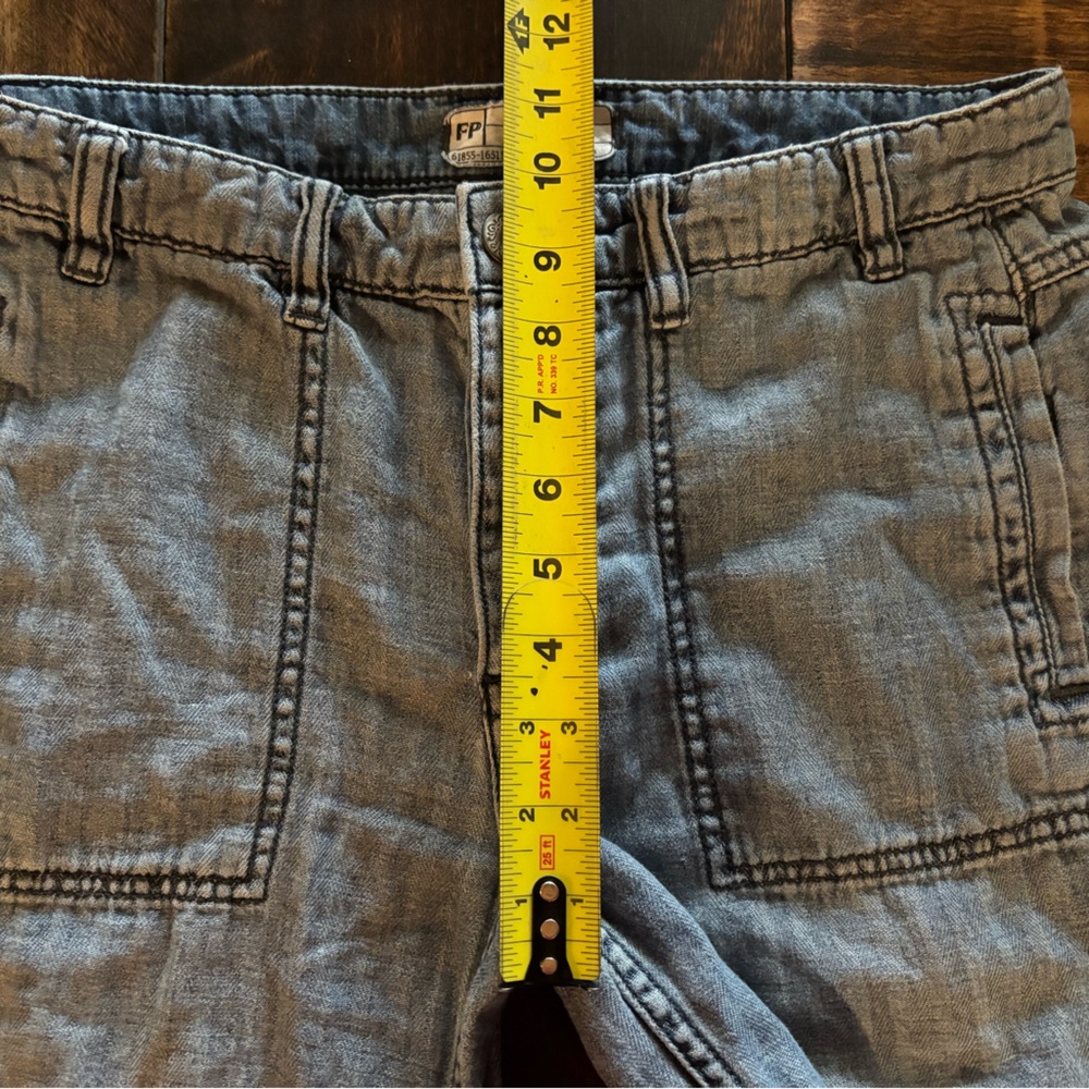 Free People Wide Leg jean Capri - Picture 6 of 9
